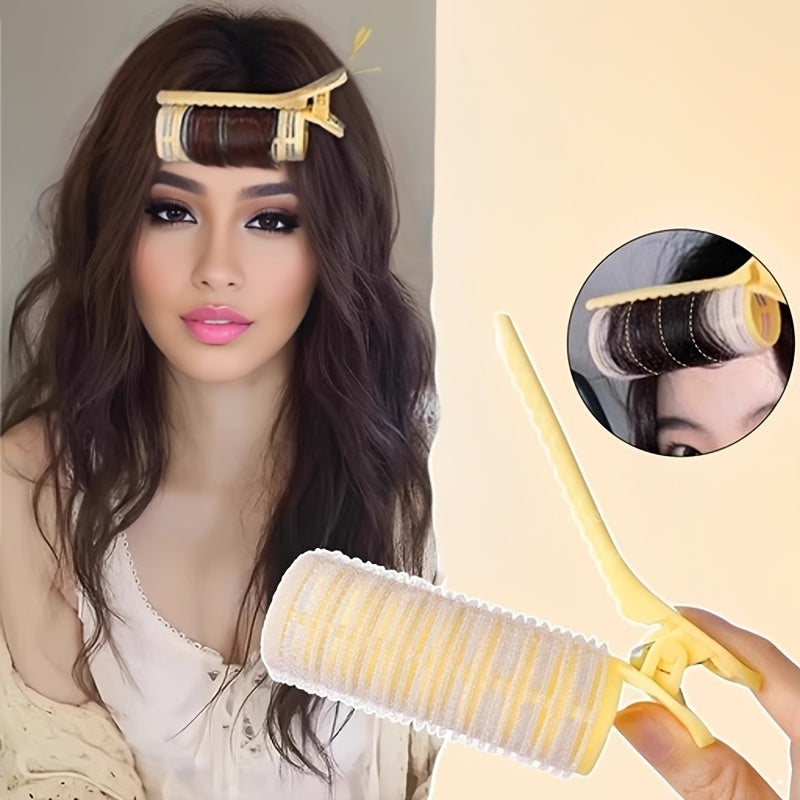 Heatless Curling Iron Set with Self-Adhesive Hooks - DIY Volumizing Styling Tool for All Hair Types, 3pcs Mixed Color Set/4pcs Dual Color Set