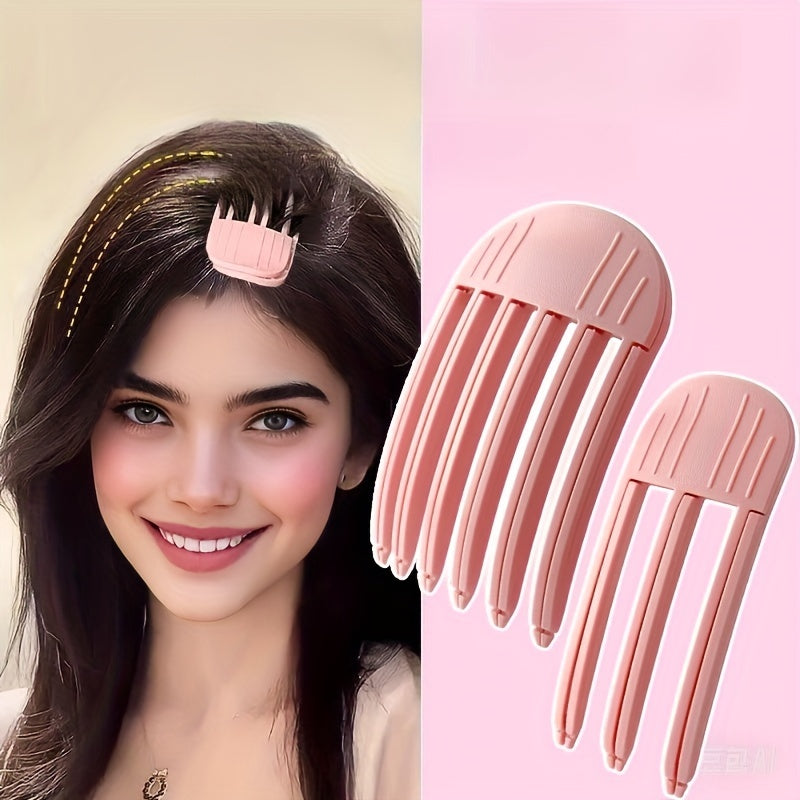 Fluffy Hair Root High Skull Top Wind Plastic Comb Hair Clip Forehead Bangs Styling Artifact Lazy Person Traceless Hair Clip