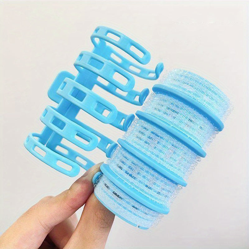 Candy Color Lazy Hair Curler Air Bangs Hair Curler Plastic Adhesive Girl Styling Tool Hair Roller Bangs Eight-Character Air Internet Celebrity Roll Bangs Artifact Hair Root Fluffy Clip Hollow Roller Hair Curler Artifact