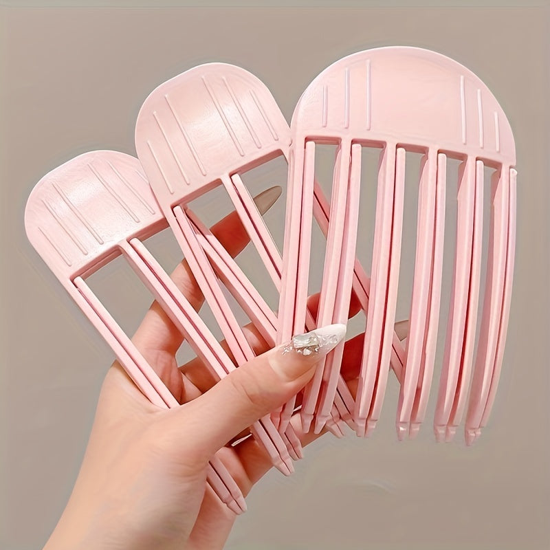 Fluffy Hair Root High Skull Top Wind Plastic Comb Hair Clip Forehead Bangs Styling Artifact Lazy Person Traceless Hair Clip