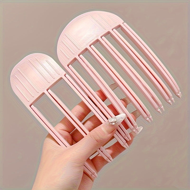 Fluffy Hair Root High Skull Top Wind Plastic Comb Hair Clip Forehead Bangs Styling Artifact Lazy Person Traceless Hair Clip