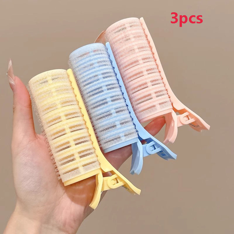 Heatless Curling Iron Set with Self-Adhesive Hooks - DIY Volumizing Styling Tool for All Hair Types, 3pcs Mixed Color Set/4pcs Dual Color Set